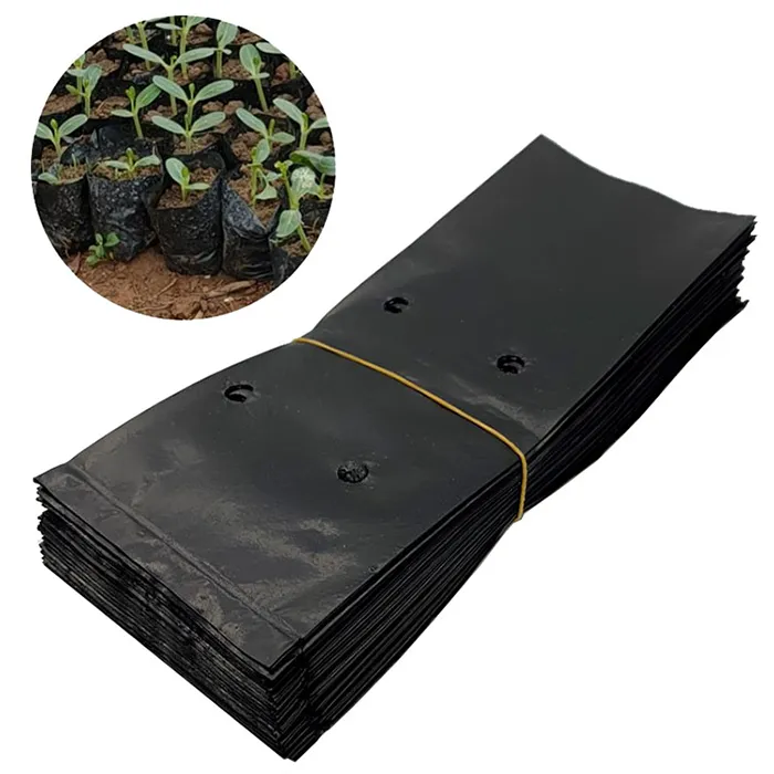 Črne PE vrečke za gojenje vrtnih rastlin