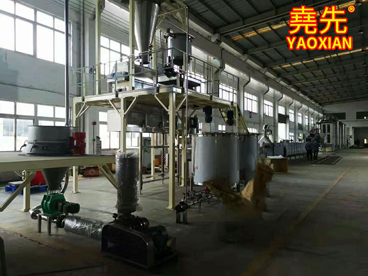 What is the material of the automatic rice flour production line of Yaoxian Machinery?