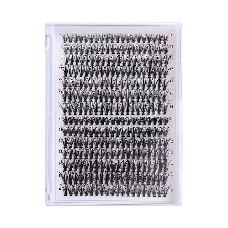 Achieve Flawless Lash Extensions with Sparkling Eyelashes' 30D 40D 9-18mm Cluster Lashes Mixed Tray