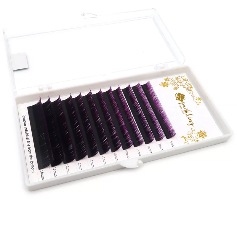 Color Eyelashes Extensions Mink Mixed Length In One Tray (c Curl 0.07mm 7-15mix) - 3