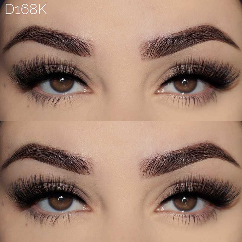 Half Lashes Natural Look Wispy 3D Cat Eye Lashes