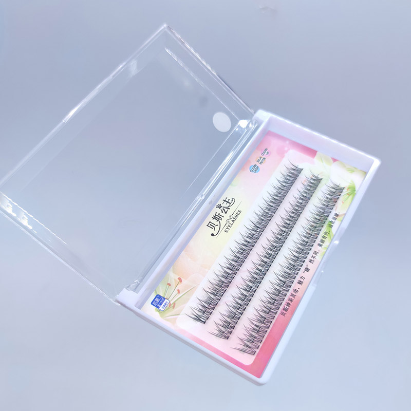 DIY Eyelash Extensions Individual fishtail Cluster Lashes 10mm - 7 