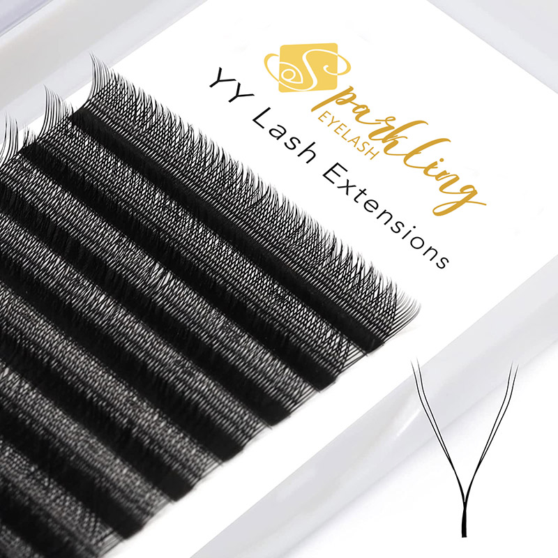 YY Shaped Lashes Extensions 2D Premade Fans Eyelash