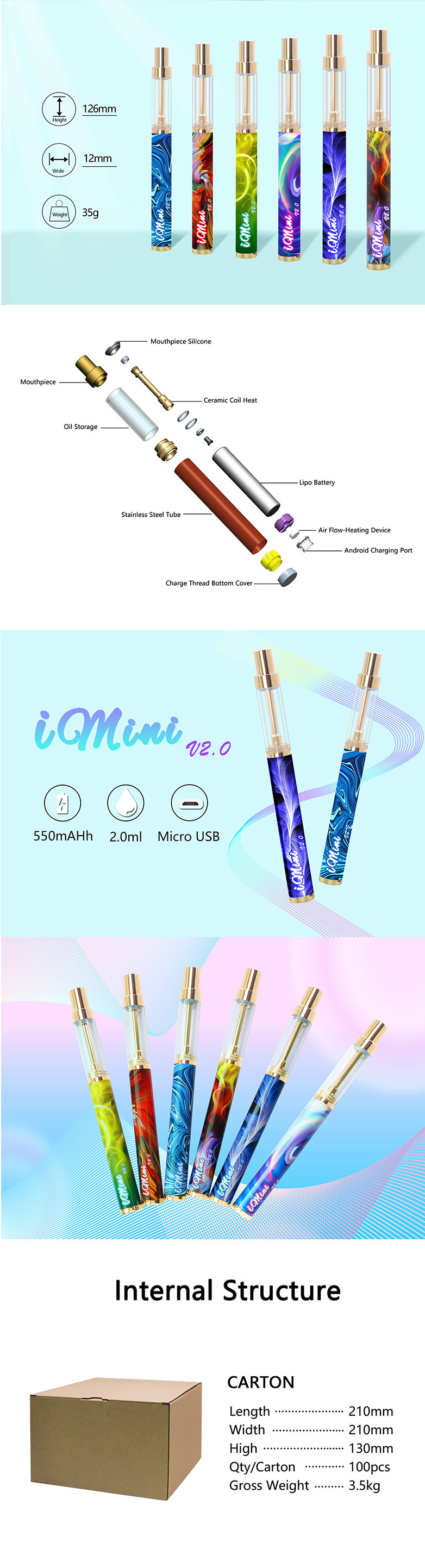 Fábrica de bolígrafos desechables Vape Pod de China - Bolígrafo desechable  Vape Pod personalizado al por mayor