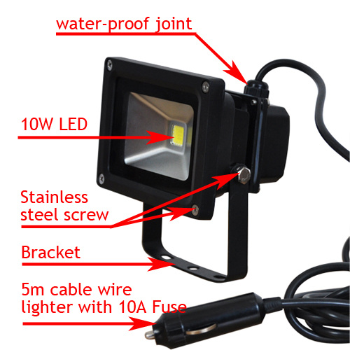 DC12V light plug LED off road led light 10W