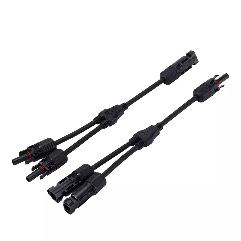 IP67 waterproof 2 to 1 female and male DC solar pv branch Y3 connector