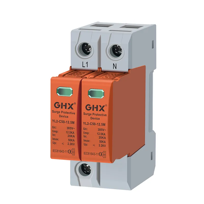 Combined AC SPD Type 1 and Type 2 Lightning Current Arrester and Surge Arrester