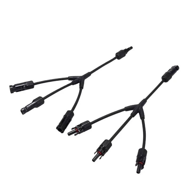 IP67 waterproof 3 to 1 female and male DC solar pv branch Y4 connector