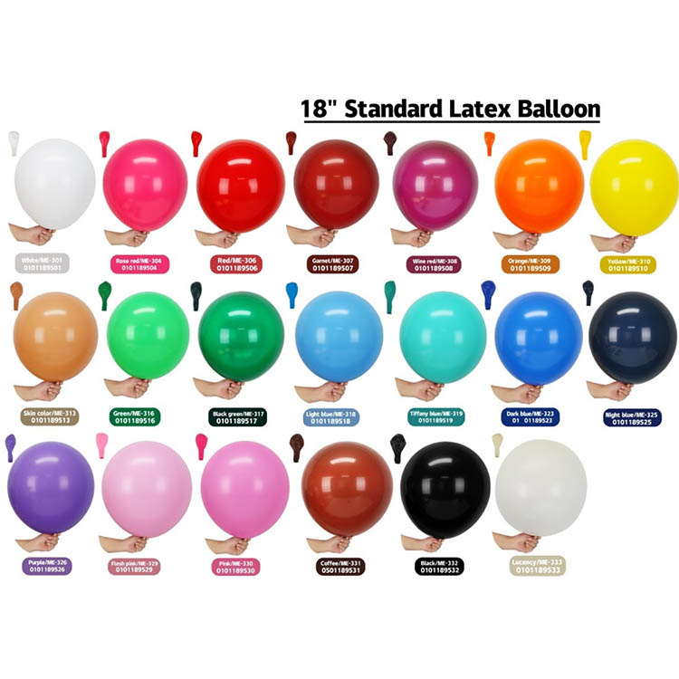 18palcové standardní latexové balónky - 2