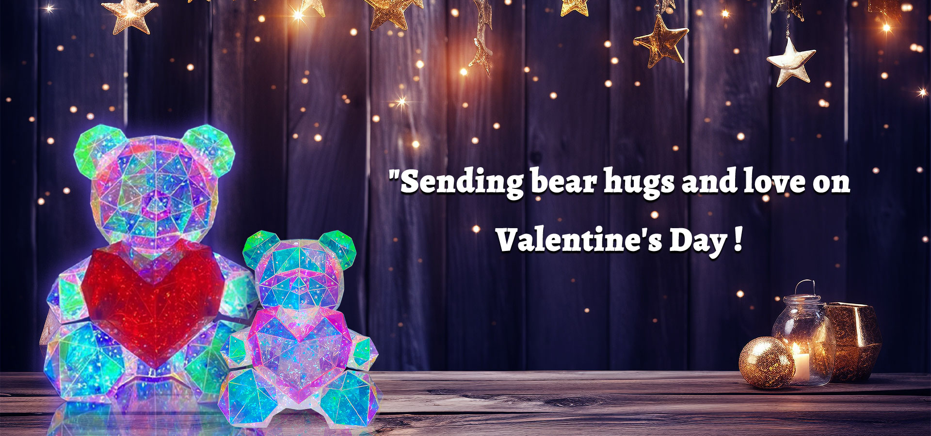 holografische beer (Valentijnsdag)