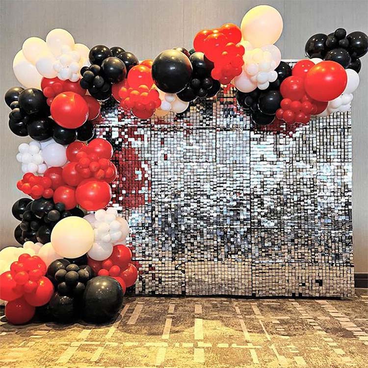 Black and Red Balloon Arch Garland - 1