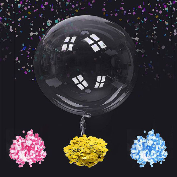 Bobo balão com confete - 2 