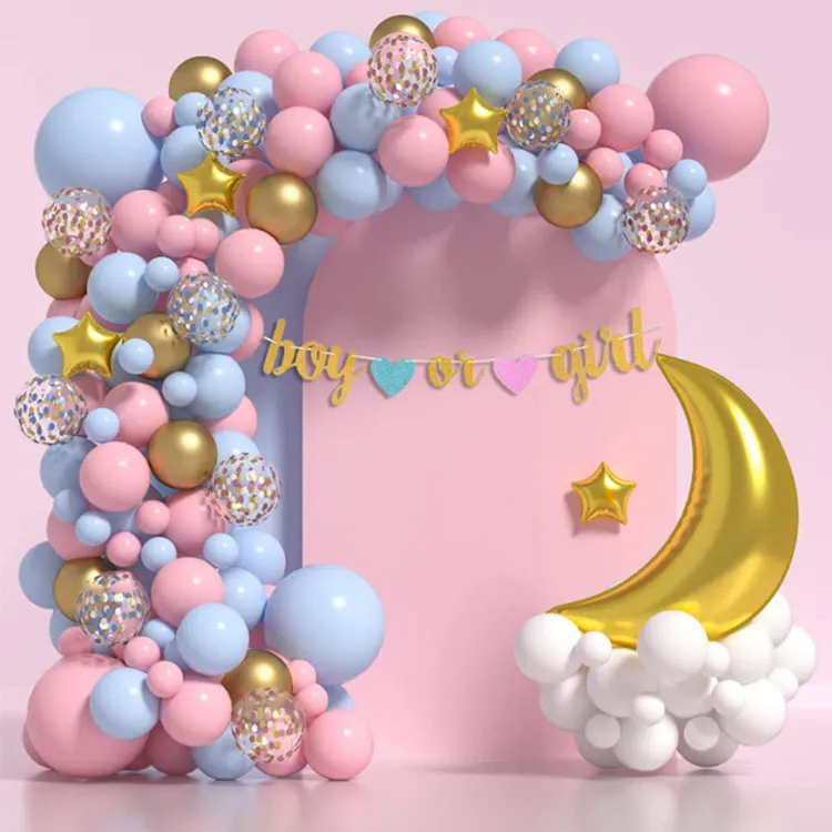 Gender Reveal Series Balloon Chain Arch Set