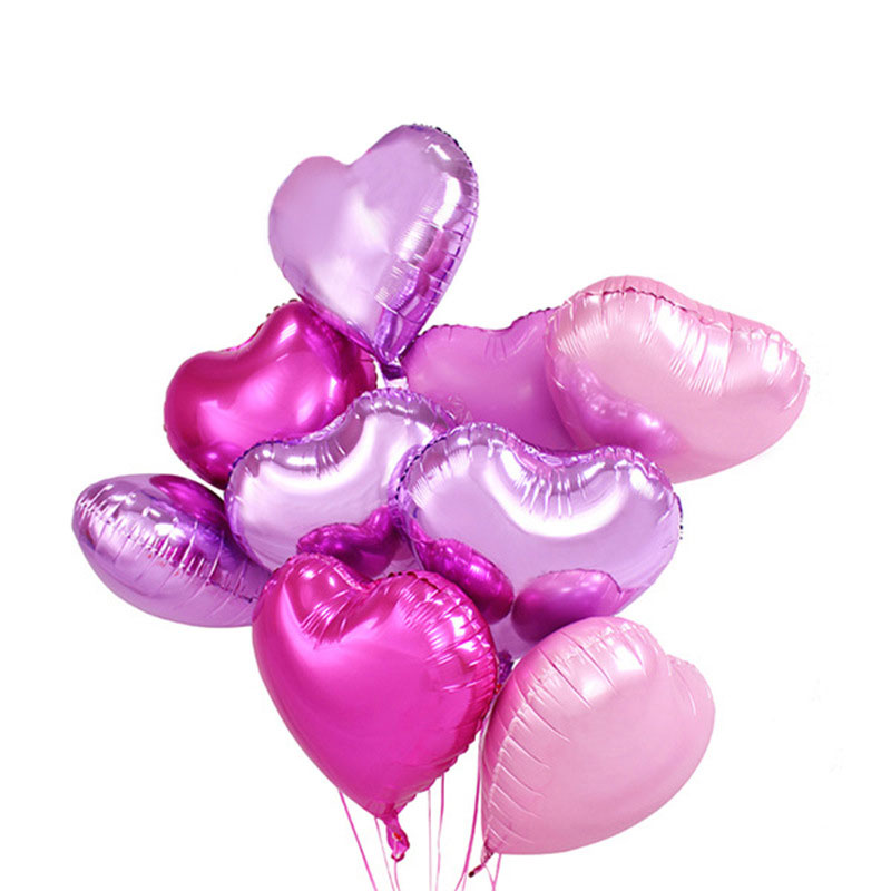 Hjerteformet folieballon - 4 