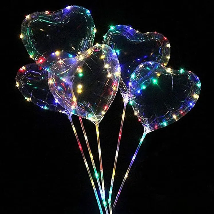 Hjerteformede bobo balloner