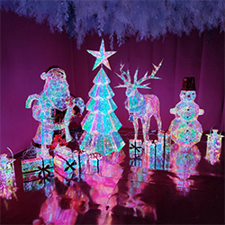 Holographic Christmas decorations