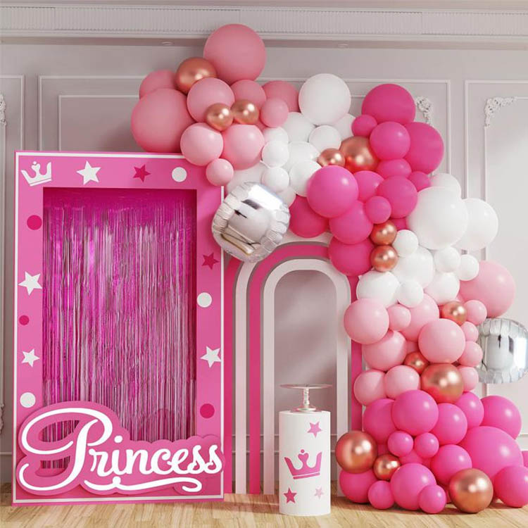 Barbie Pink Theme Balloon Chain Arch Set