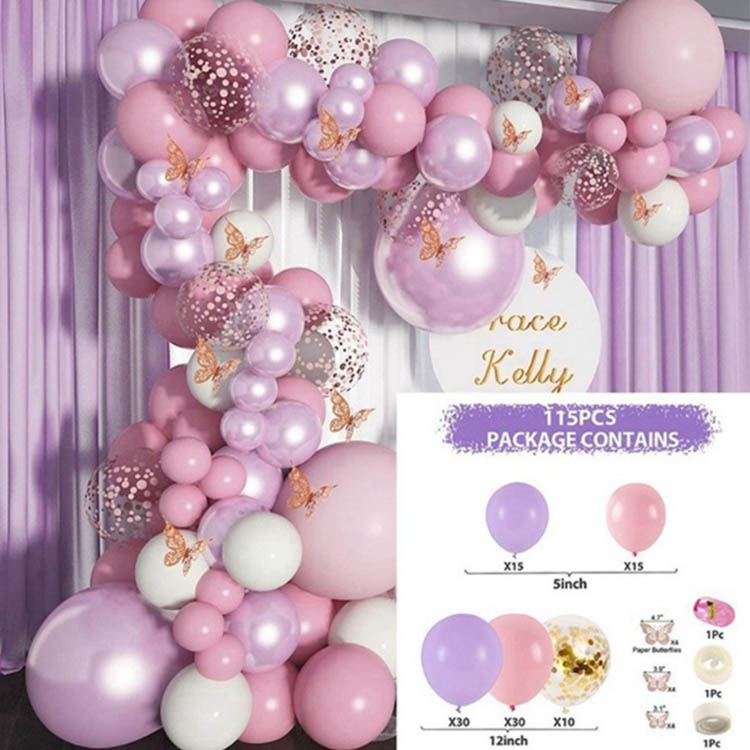 Barbie Pink Theme Balloon Chain Arch Set