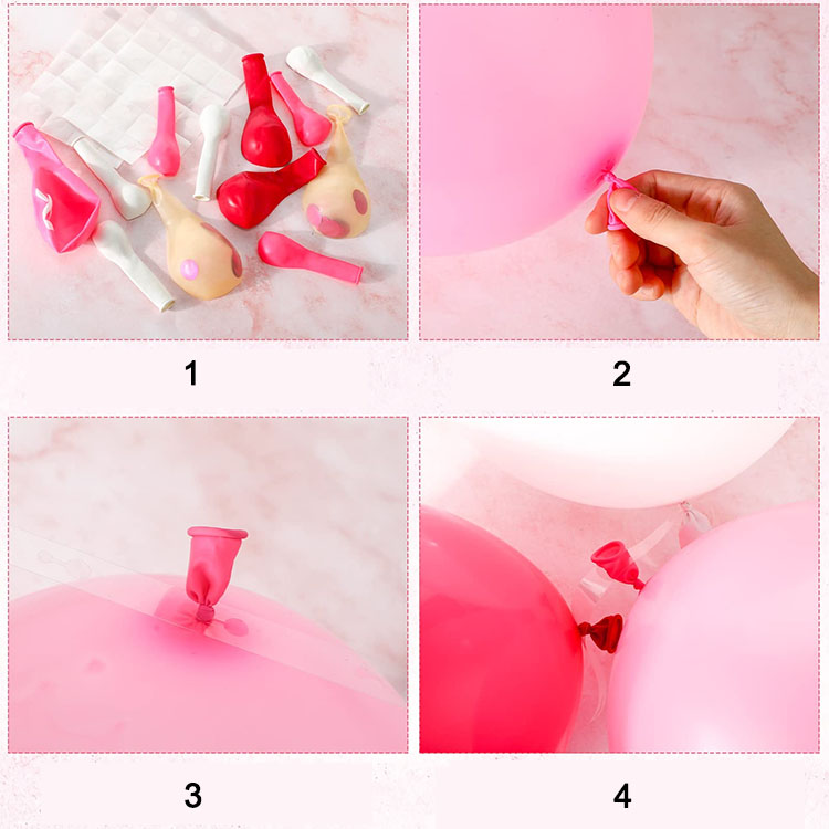 Breast Cancer Awareness Decorations Balloons Arch Garland Kit
