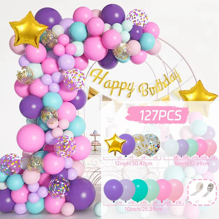 Premium Purple Butterfly Balloons Arch Kit