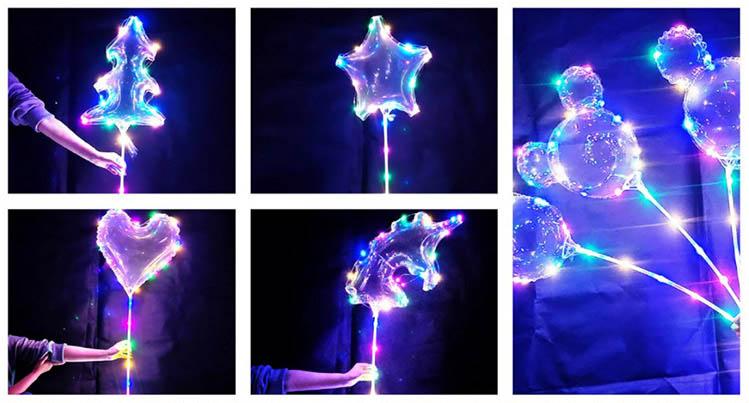 LED color light glowing balloon