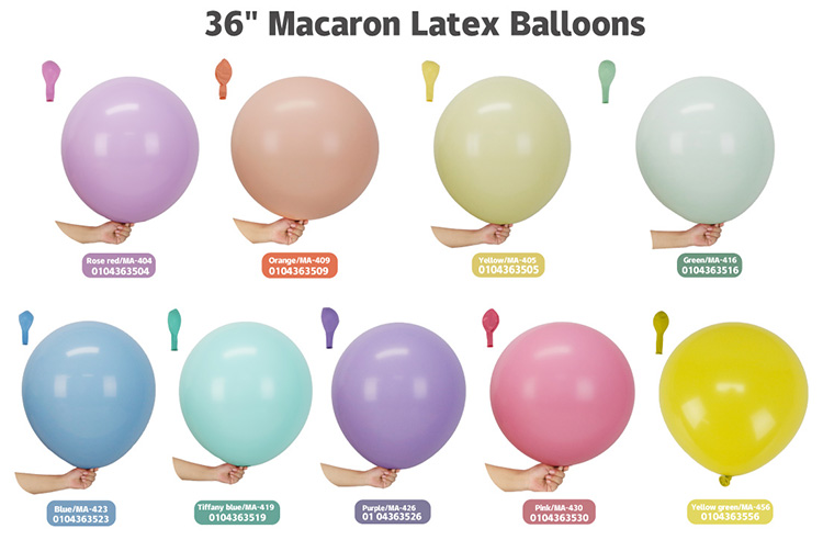 Macaroon latex balloon