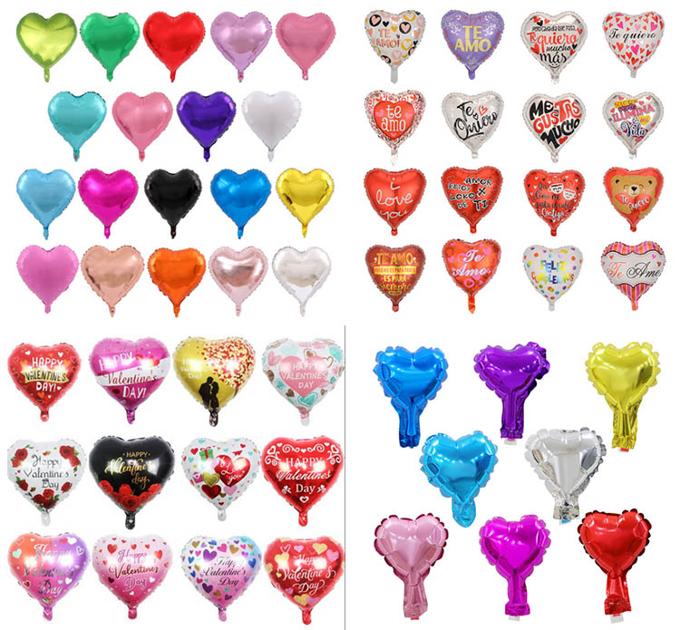 foil heart balloons