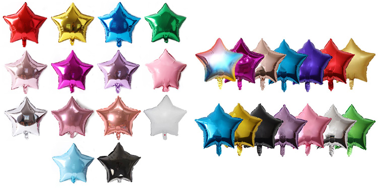 Star foil balloons