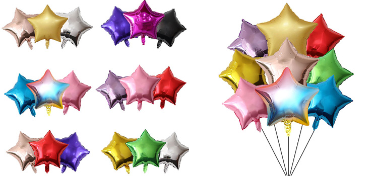 Star foil balloons