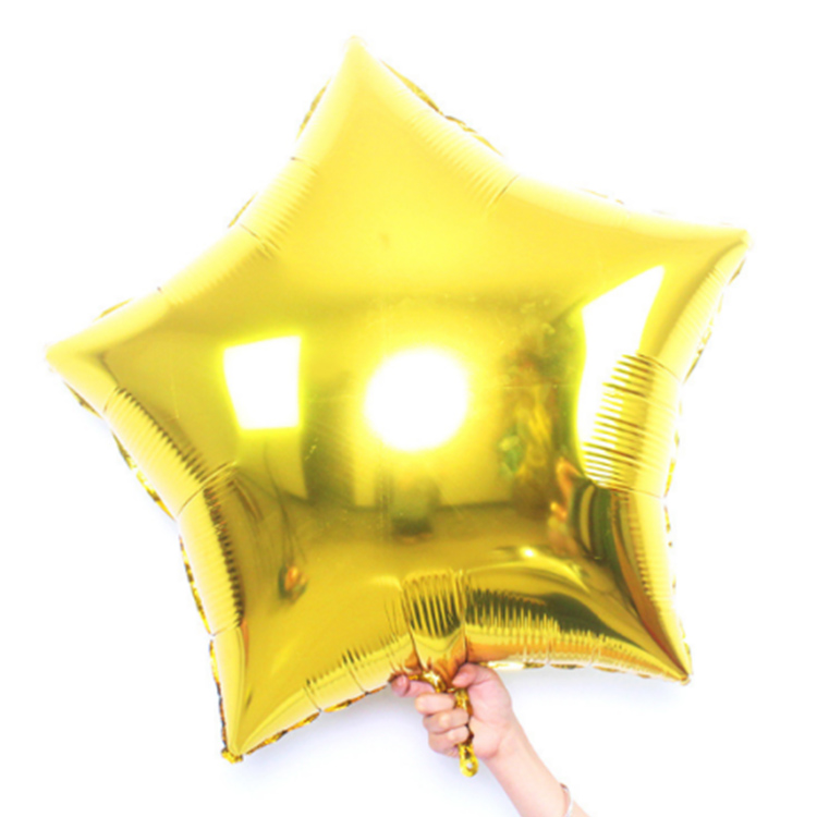 Gold star balloons