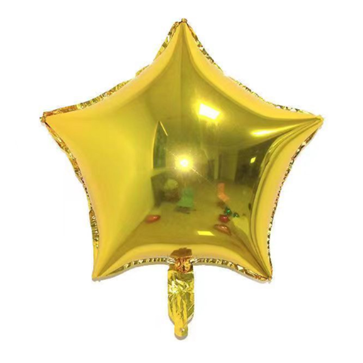 Gold star balloons