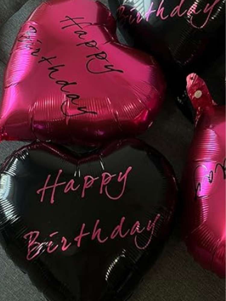 Black Heart Balloons