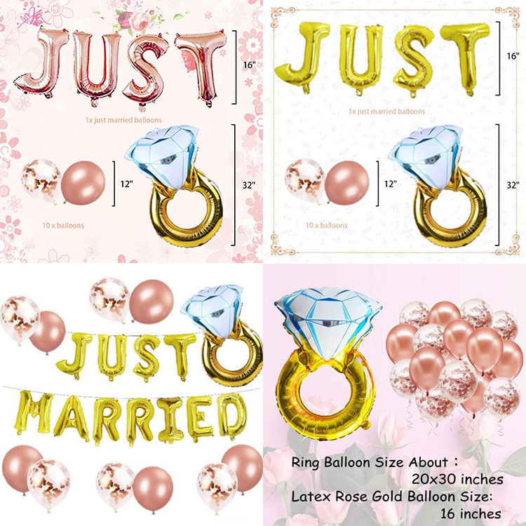 Just Married Balloons