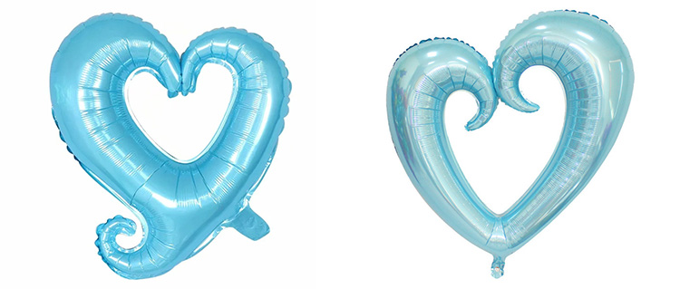 Blue Heart Balloons