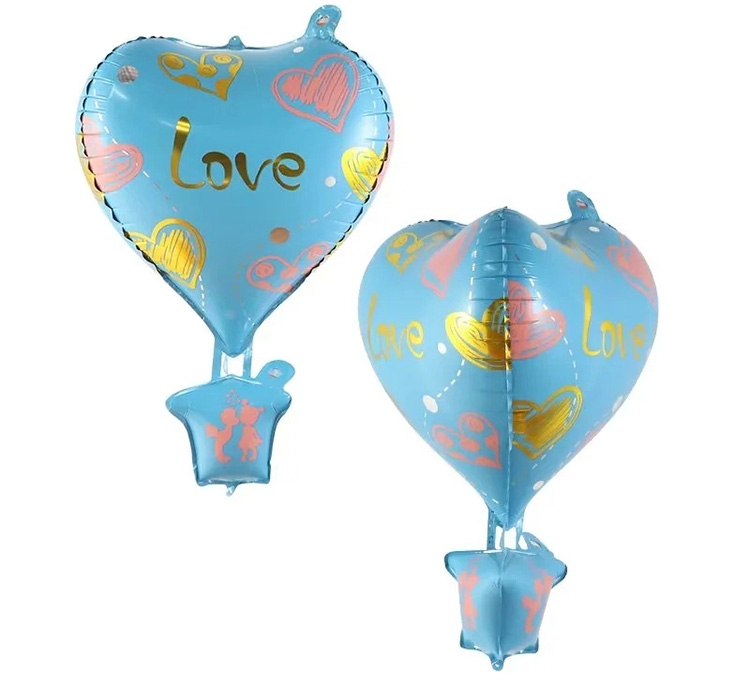 Blue Heart Balloons