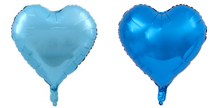 Blue Heart Balloons