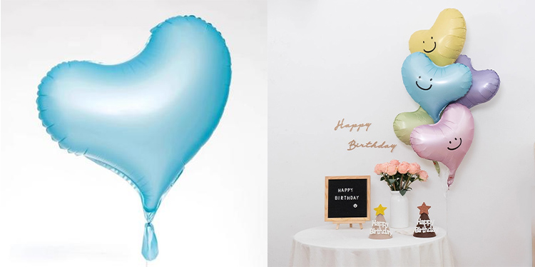 Blue Heart Balloons