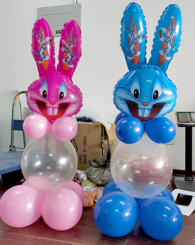 bunny head foil balloons