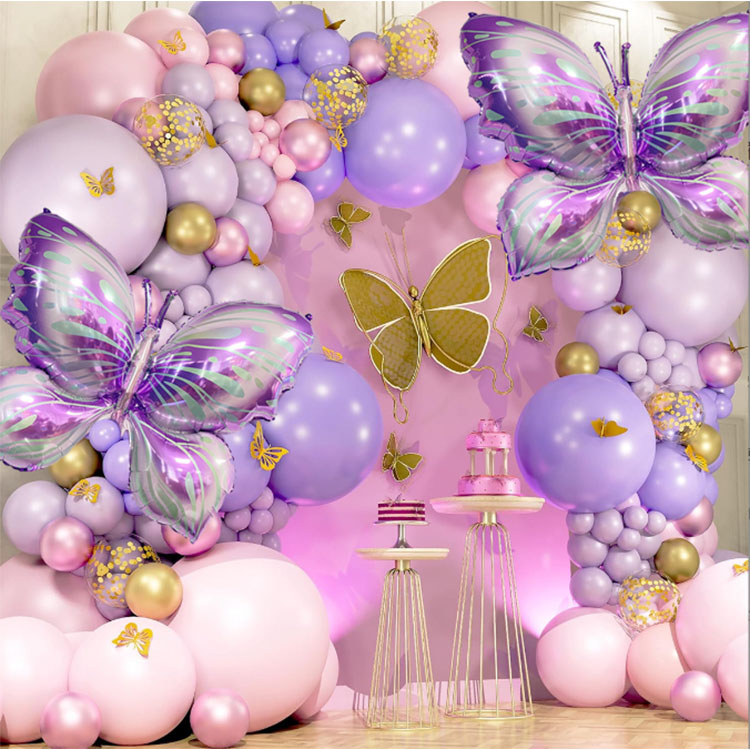 Butterfly foil balloons