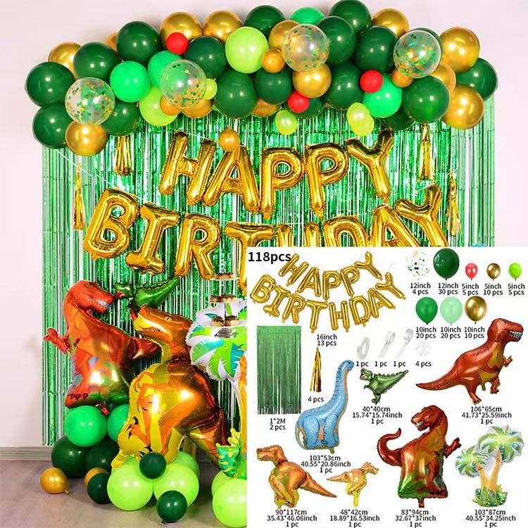 Foil balloon birthday decorations