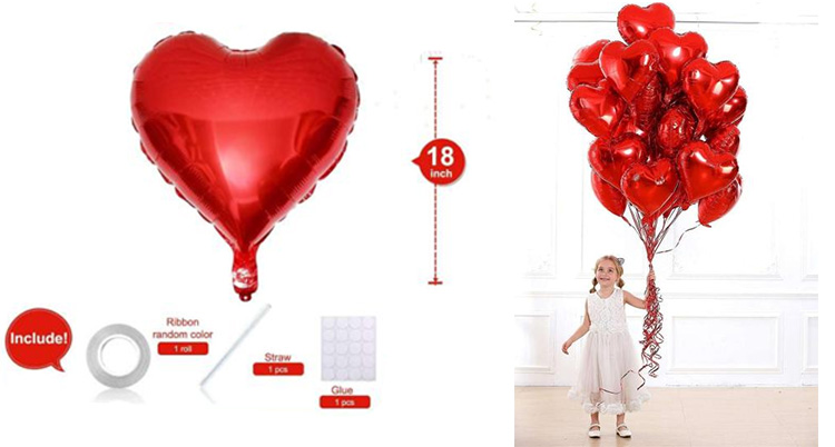 Foil Valentine Balloons