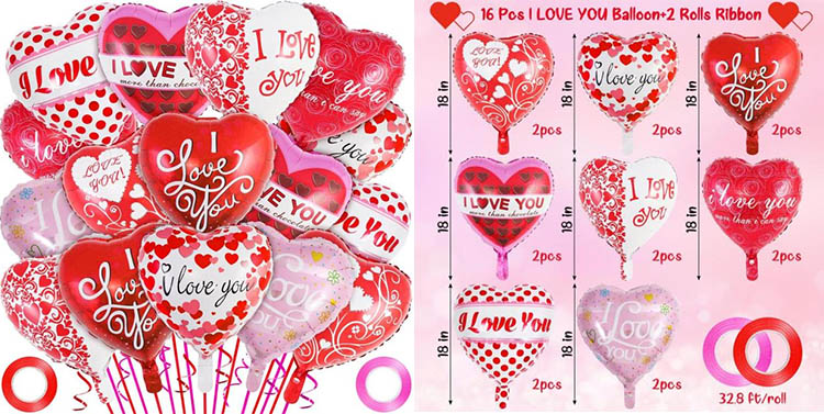 Foil Valentine Balloons