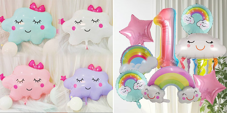 cloud foil balloons