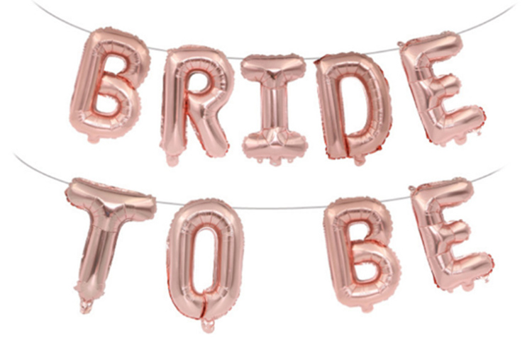 Bride foil balloons