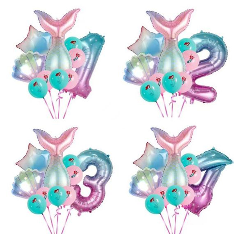 Foil mermaid balloons