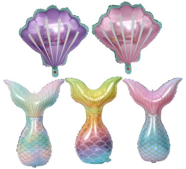 Foil mermaid balloons