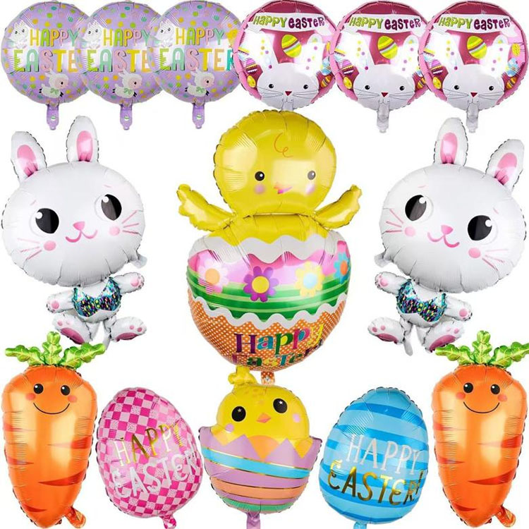 Easter foil balloons