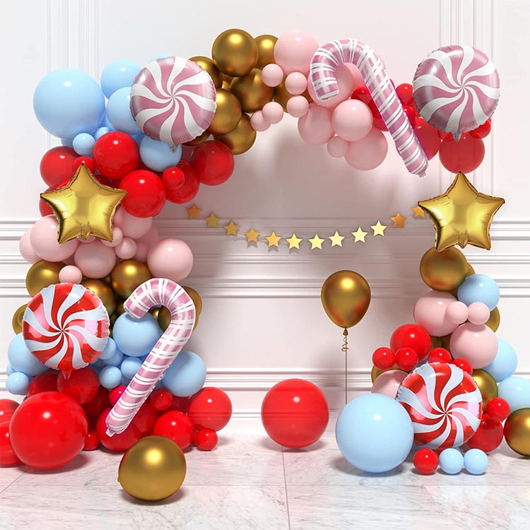 foil balloon arch