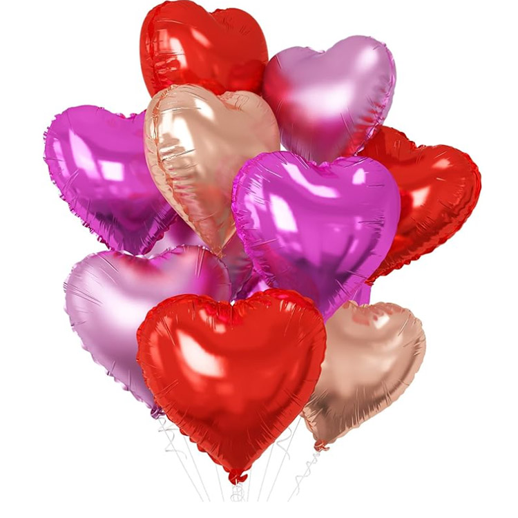 Heart balloon foil