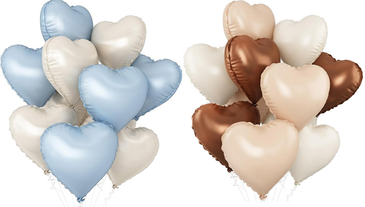 Heart balloon foil